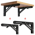Pikkukuva 3 / 5: 2kpl Black Finish Matkailuauton kokoontaittuva kannatin Pöytähylly Sisustustarvikkeet Asuntoautoon Asuntovaunu RV Matkailuauto Perävaunu 8inch