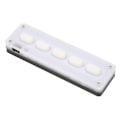 Miniatyrbilde 3 av 7: Programmerbart tastatur 5 taster kablet USB trådløs Bluetooth dual mode mini silikon lydløs DIY programmerbart gaming tastatur hvit
