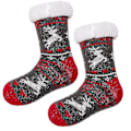 Miniatyrbild 1 av 2: Dam Vinter Fuzzy Warm Socks Non Halk Supermjuk tjock julstrumpa type3