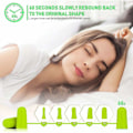 Miniatyrbillede 4 af 5: Ørepropper, Anti-støj ørepropper 35,5 dB, bløde skumpropper til søvn, genanvendelige ørepropper høreværn til søvn, arbejde, rejser - 60 par, Ver