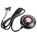 Pikkukuva 5 / 7: PC Virtapainike Vahva ABS Kevyt Helppo Asennus Plug and Play PC Virtakytkin Internetkahvilaan 2 USB ja Audio