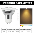 Miniatyrbilde 6 av 6: GU10 Halogen Spotlight Lyspærer, Dimbar GU10 Halogen Lys