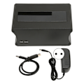 Miniatyrbilde 1 av 7: HDD Docking Station USB3.0 5Gbps Multifunksjonell SSD Dockingstasjon SSD Dock for 2.5in 3.5in HDD SSD 110‑240V for Windows EU Plugg
