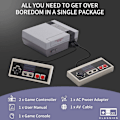 Miniatyrbilde 2 av 4: Klassisk retro spillkonsoll Mini videokonsoller spill med 620 spill - Av Output-FARGE:EU-kontakt