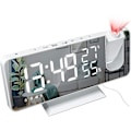 Miniatyrbillede 1 af 4: LED Väckarklocka Digital Med Projektion 180 Radio Väckarklocka