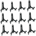 Miniatyrbillede 1 af 5: Sort plastplade staffeli Displaystativ Fotoramsstativ - Bla