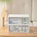 Miniatyrbillede 4 af 5: 1/2 hvid stak og organiser med stablede skuffer fri Single frame 1 Pc