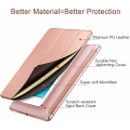 Miniatyrbilde 3 av 7: Smarttelefonveske Smart Case Cover Gjennomsiktig Matt Bak Magnetisk Veske med Auto Sleep/Wake-funksjon - Roségull