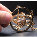 Miniatyrbild 5 av 7: Harry Potter Time Turner Halsband Hermiones Vit Sand goldplated gold