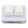 Miniatyrbilde 4 av 7: USB 2-knapps Mini Tastatur med Tilpassbar RGB LED Bakgrunnsbelysning, Makroprogrammering for Windows, OS X og Linux (Hvit)