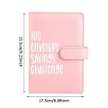 Pikkukuva 2 / 3: 100 Envelope Challenge Binder Helppo ja hauska tapa säästää pink