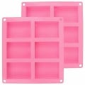 Miniatyrbild 1 av 5: Form, mould, 2 delar 6 hålrum DIY rektangulär form för bakning av kakor Chokladkaka isbitar Hemlagat hantverk