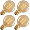 Miniatyrbillede 1 af 4: 4. 40W E26 E27 G80 Varmgul Vintage Edison Glödlampa
