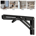 Pikkukuva 5 / 5: 2kpl Black Finish Matkailuauton kokoontaittuva kannatin Pöytähylly Sisustustarvikkeet Asuntoautoon Asuntovaunu RV Matkailuauto Perävaunu 8inch