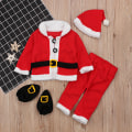 Miniatyrbild 2 av 7: Medium， Toddler Pojkar Flickor Jultomte Fleece Varma ytterkläder Cos