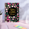 Miniatyrbild 5 av 5: 1 st Notebook Notepad A5 Coil Planerar denna Work Motion Punch Schemabok style3
