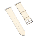 Miniatyrbilde 7 av 7: Smartklokke Lærreim Universal Smartklokke Erstatningsreim for IWatch Series SE 8 7 6 5 4 3 2 1 38mm 40mm 41mm Beige