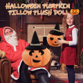 Pikkukuva 2 / 4: Halloween-koriste pöytälevy Uusi luova Halloween hauska kurpitsa tyyny Rakkaus kuunmuotoinen hattu pehmolelu