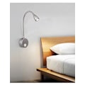 Miniatyrbillede 1 af 2: Sengelamper, hovedjusterbar minimalistisk led læselampe til seng, dæmpbar berøringskontakt sengelampe