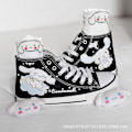 Miniatyrbillede 2 af 6: Kawaii Cinnamoroll Sanrioed Sko Cartoon Søde Canvas Sko High Top Canvas Sko Piger Fødselsdagsgave - Perfekt 39 39 B