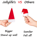 Miniatyrbild 4 av 5: 32Ct jultomtehattar Silverhållare - julfestmiddag