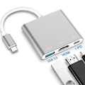 Pikkukuva 1 / 3: Type-C-sovitin, Usb 3.1 -keskitin (usb-c & Thunderbolt 3 -portin yhteensopiva) Usb 3.0 / Hdmi /
