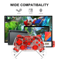 Pikkukuva 5 / 5: Langaton Gamepad Joystick -peliohjain NS Nintendo Switch Pro -konsoliin, punainen