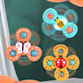 Pikkukuva 3 / 6: 3 kpl Vauvan Imu-Pyörivä Leikki-Huippupyörä Fidget Spinner Badlelu