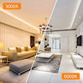 Miniatyrbild 4 av 5: LED infälld spotlight 12W varmvit 3000K infälld belysning 40° justerbar LED taklampa infälld spotlight för kök, badrum, 3-pack