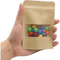 Pikkukuva 3 / 5: Paketti 100 kpl Paperisokeripakettia 10x15cm Uudelleen suljettava seisova Kraft
