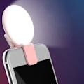 Miniatyrbillede 1 af 7: Bærbar Selfie Flash LED Clip-on Selfie Lys til Nat Sort 57*40*27mm white