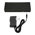 Miniatyrbild 1 av 7: DVI Splitter 1 in 2 Out Stöd 30 36bit Färg 4K Förlustfri Överföring Dubbla Skärmar Distribution Duplikator 100‑240V EU-kontakt
