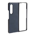 Miniatyrbillede 1 af 7: Læder Hard Case til Samsung Galaxy Z Fold 3 Mobiltelefon Anti Ridse Stødsikkert Cover Blå