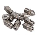 Miniatyrbillede 6 af 7: 10 stk. 3D Printer Dyser MK8 Rustfrit Stål 1.75mm Ekstruder Printhoved Dele Tilbehør 0.4mm