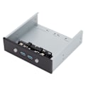 Miniatyrbillede 3 af 7: USB Front Panel Adapter 2 Porte USB3.0 Stabil Pålidelig Uafhængig Switch Praktisk Computer Tilbehør PH7