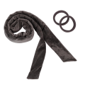 Miniatyrbild 2 av 5: Värmelös locktång Pannband Lazy Sleeping Curly Ribbon for Wom svart med två hårband