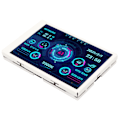 Miniatyrbillede 3 af 7: Computer Temp Monitor 3.5in IPS Fuld Visning USB C Auto Sluk Roterbar PC CPU Data Monitor til Kabinet RAM GPU Hvidt Sæt