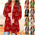 Miniatyrbild 1 av 7: Jul Digital Print Fritids Cardigan Jacka Dam topp multicolor M