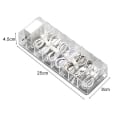 Miniatyrbilde 1 av 4: Kabeloppbevaringsboks Transparent Plast Datakabel Oppbevaringsbeholder For Skrivebord Kontorrekvisita Multifunksjonell Hodesett Data Ladingsledning A