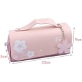 Miniatyrbilde 2 av 5: Rosa kirsebærblomst etui PU lær etui brevpapirpenn