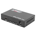Miniatyrbillede 3 af 5: Video Splitter 1 Ind 4 Ud 1080P Understøttet Plug and Play USB Strøm Legering Kabinet HD Splitter til Stationær Computer