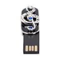 Miniatyrbillede 6 af 7: U Disk Holdbar Hurtig Overførsel Krystal Musikalsk Node Halskæde Memory Stick Mobil Lager Overførsel 64GB