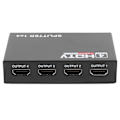 Miniatyrbillede 4 af 5: Video Splitter 1 Ind 4 Ud 1080P Understøttet Plug and Play USB Strøm Legering Kabinet HD Splitter til Stationær Computer