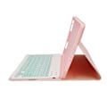 Miniatyrbillede 4 af 7: 11in Bluetooth Tablet Tastatur Trådløs Tablet Telefon Computer Tastatur med Beskyttende Læderetui til OPPO Pad 11 Pink