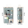 Miniatyrbillede 5 af 5: Væg Opbevaringspose 2 Stilarter Linned Stof Organizer med Lille Lomme