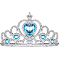 Miniatyrbillede 2 af 5: Elsa prinsessekjole + tiara/fletning/handsker 120 cl
