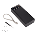 Pikkukuva 2 / 7: L16 16x18650 DIY Power Bank 2 USB -ulostuloa 22,5 W:n pikalataus Akkukotelon kotelo LCD-näytöllä ja Micro Type C -sisääntulolla, musta
