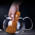 Miniatyrbillede 6 af 6: Glas tekande med aftagelig infuser, sikker kedel, blomstrende og 44oz/1300ml