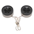 Miniatyrbillede 6 af 6: 2 STK 350W Mini Dome Tweeter Rund Højttaler Stick On Sort Universal Bil Lydsystem