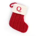 Miniatyrbild 1 av 10: Julstrumpor Alfabet Bokstäver Sock Julgranshängare Letter Q